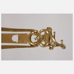 Großer Türbeschlag Messing