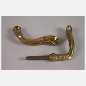 Großer Türbeschlag Messing