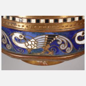 WMF Geislingen Vase Emailledekor