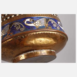 WMF Geislingen Vase Emailledekor