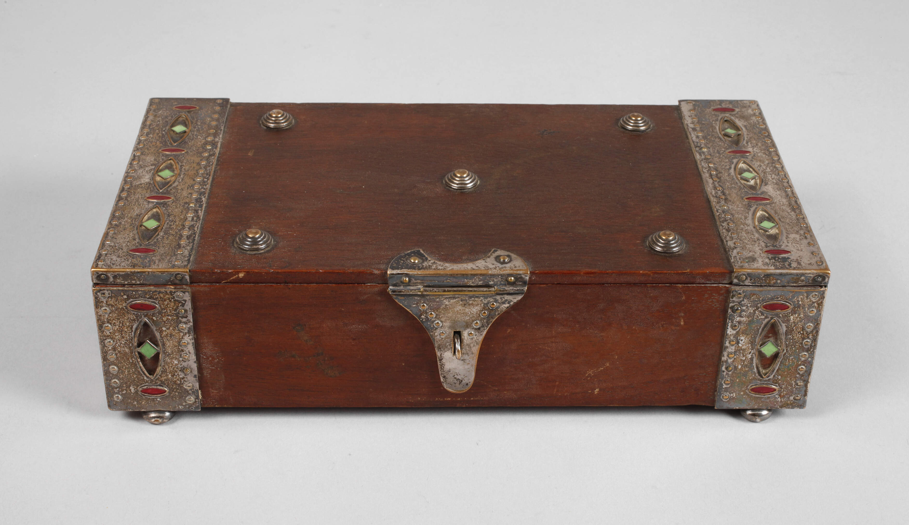 WMF Geislingen Schatulle mit Metallbeschlägen