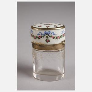 Kleiner Parfumflakon mit Silbermontierung