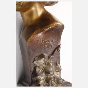 Frédéric Brou, Büste einer kleinen Bacchantin