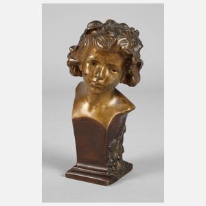 Frédéric Brou, Büste einer kleinen Bacchantin