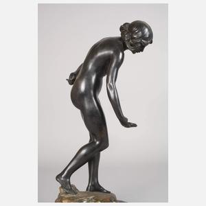 Ludwig Eisenberger, weiblicher Akt mit Muschelschale