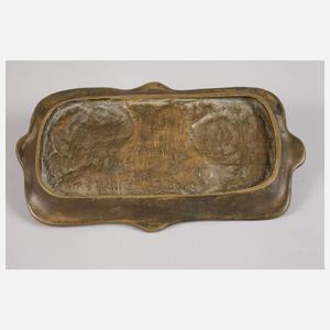 Maurice Vallette, Bronzeschale mit Mädchenportraits