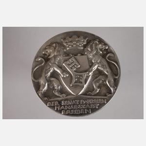 Hermann Hahn, Verdienstmedaille der Stadt Bremen