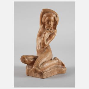 Jan Štursa, sitzender Frauenakt