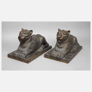 Konrad Taucher, Paar liegende Löwen