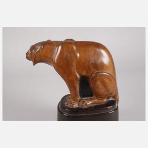 Sitzender Tiger Holz