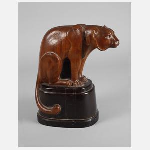 Sitzender Tiger Holz