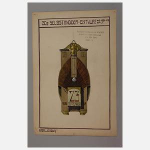 Liesel Jacoby, Konvolut Jugendstilentwürfe