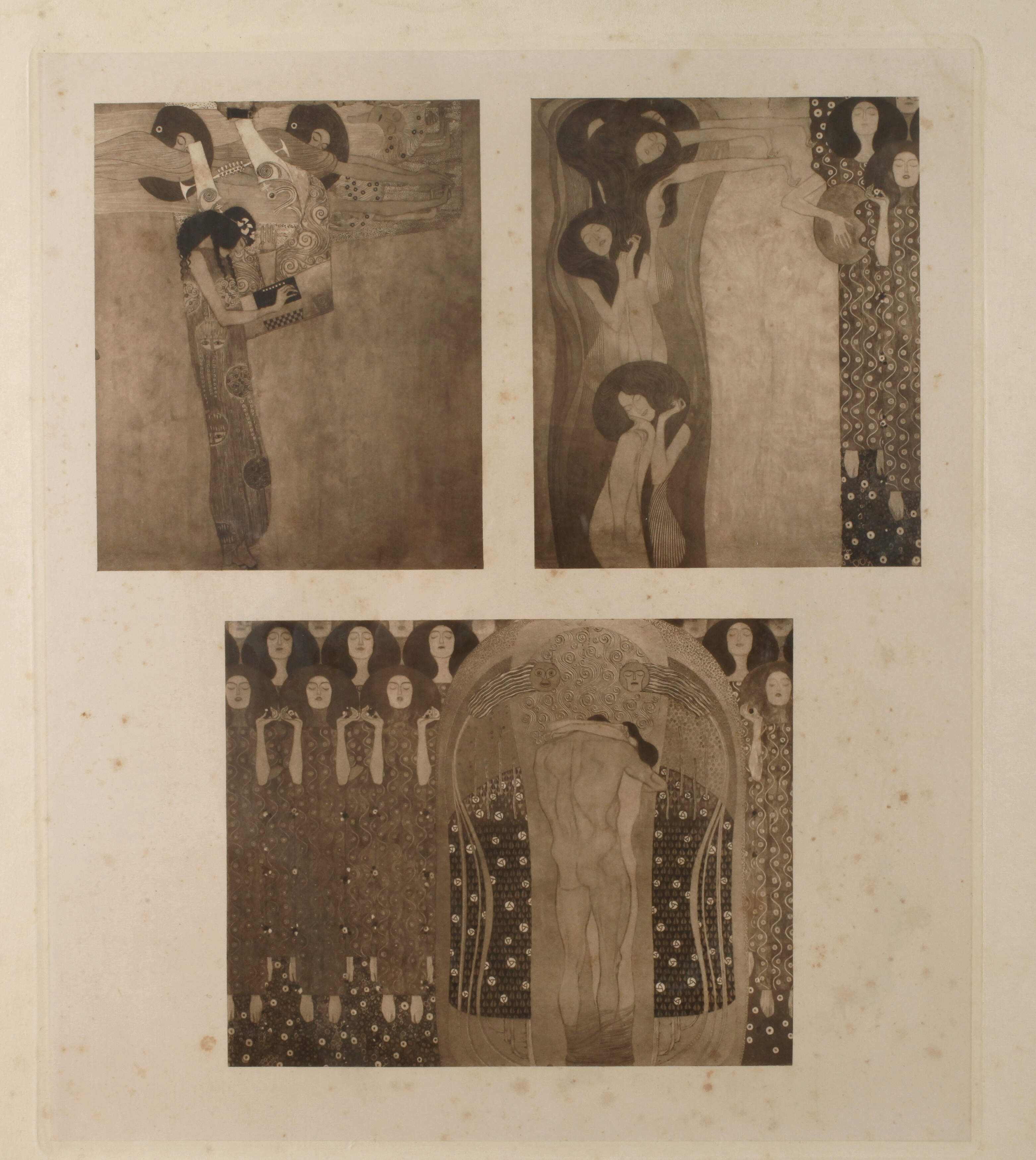 nach Gustav Klimt, Szenen aus dem Beethovenfries