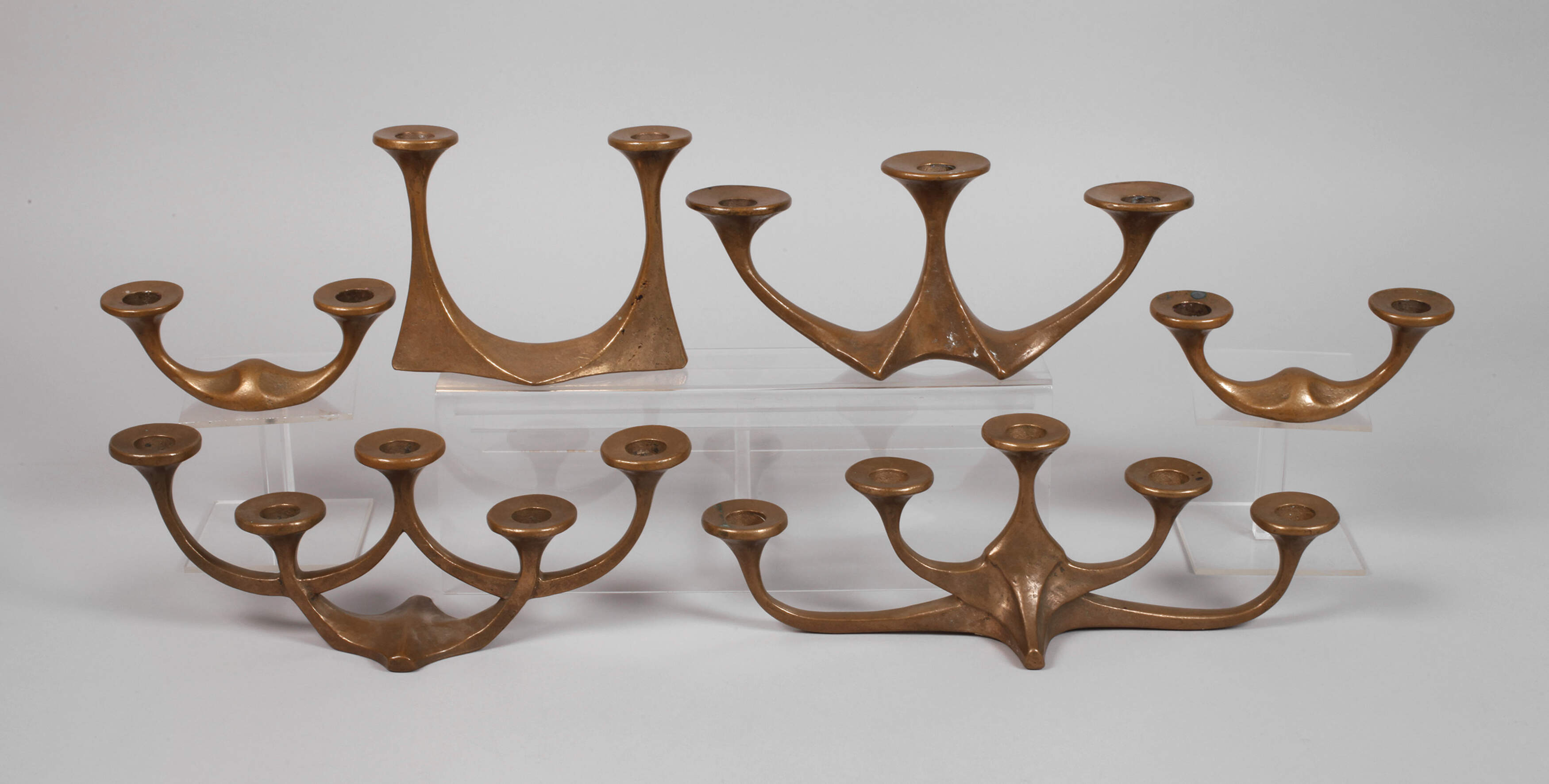 Set Tischleuchter Metallkunst Harjes