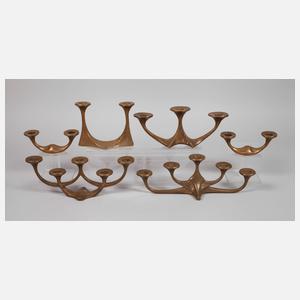 Set Tischleuchter Metallkunst Harjes