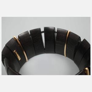 Oromalia, Schmuckset Ebenholz mit Gold