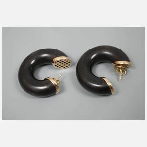 Oromalia, Schmuckset Ebenholz mit Gold