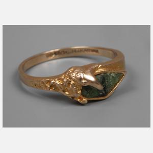 Lapponia Damenring mit Smaragd