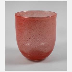 Murano große Bechervase rosé