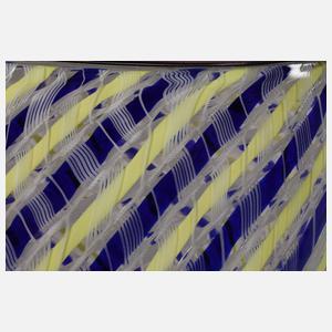 Murano große Vase mit Zanfiricostäben