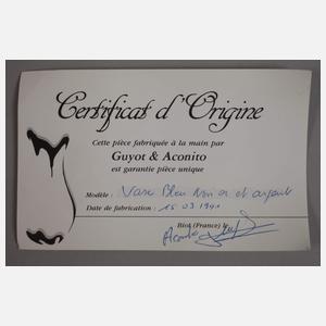 Frankreich Vase Guyot & Aconito