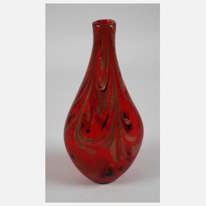 Murano Vase mit Kupferaventurin-Einschmelzungen