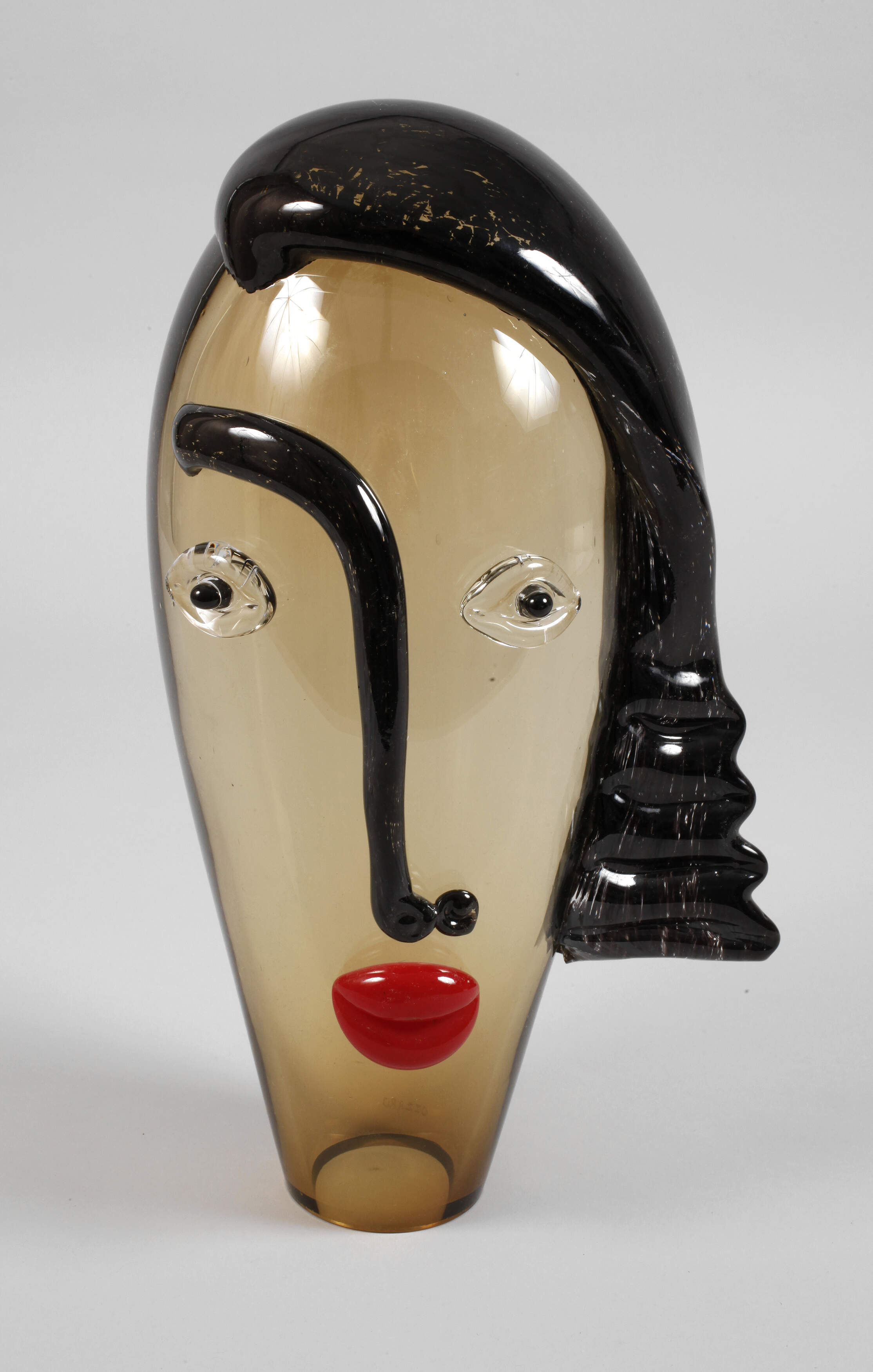 Glasstudio Ozzaro Glasobjekt Frauenkopf