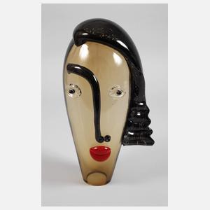 Glasstudio Ozzaro Glasobjekt Frauenkopf