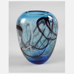 Murano Vase mit Kupferaventurin-Einschmelzungen