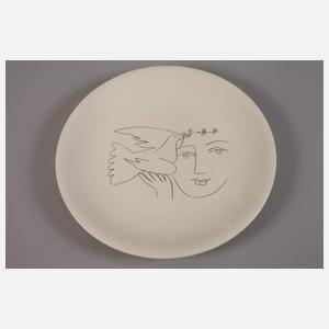 Teller “Gesicht des Friedens” Pablo Picasso