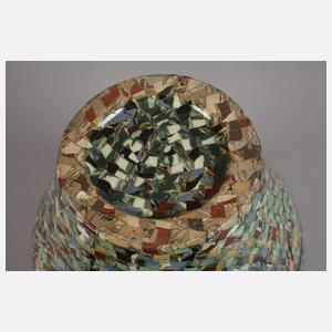 Vallauris Keramik-Vase Mikromosaik