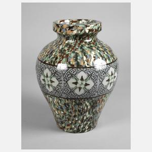 Vallauris Keramik-Vase Mikromosaik