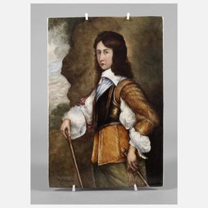 Bildplatte Portrait Prinz Wilhelm II. von Nassau-Oranien