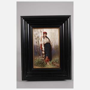 KPM Berlin Bildplatte "Zigeunermädchen"