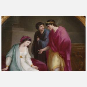 Prunkteller „Augustus und Cleopatra“