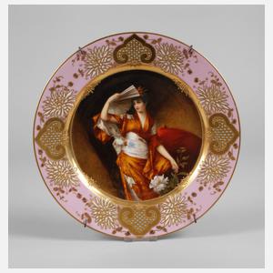 Prunkteller Mädchenportrait "Yum-Yum"