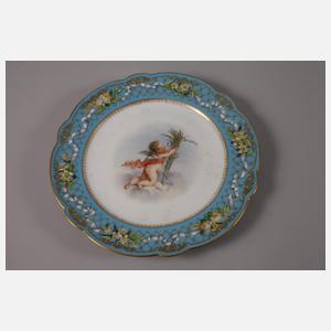 Russland sechs Prunkteller Puttenmotiv