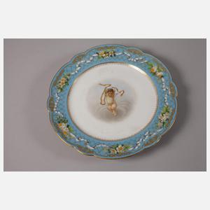 Russland sechs Prunkteller Puttenmotiv