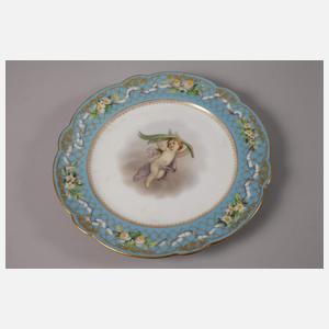 Russland sechs Prunkteller Puttenmotiv