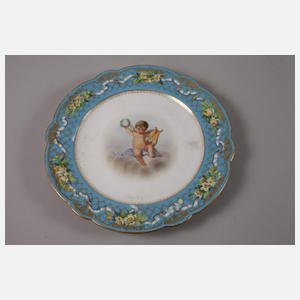 Russland vier Prunkteller Puttenmotiv