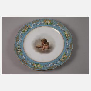 Russland vier Prunkteller Puttenmotiv