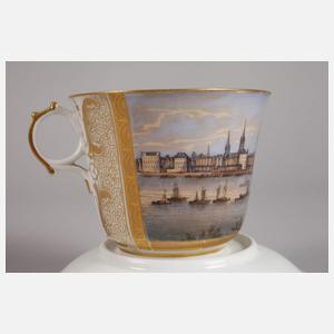 Große Ansichtentasse Köln mit Dombrücke