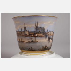 Große Ansichtentasse Köln mit Dombrücke