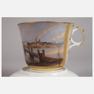 Große Ansichtentasse Köln mit Dombrücke