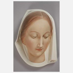 Böhmen Wandmaske Madonna mit Schleier