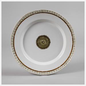 Empire Speiseteller mit Camaieumalerei