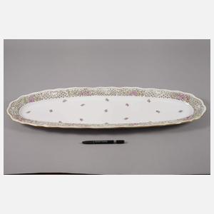 Herend Ungarn Fischplatte Streublümchendekor