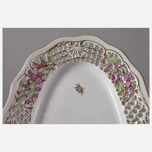 Herend Ungarn Fischplatte Streublümchendekor