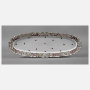 Herend Ungarn Fischplatte Streublümchendekor