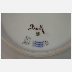 Kopenhagen fünf Dessertteller im Fauna-Danica-Stil